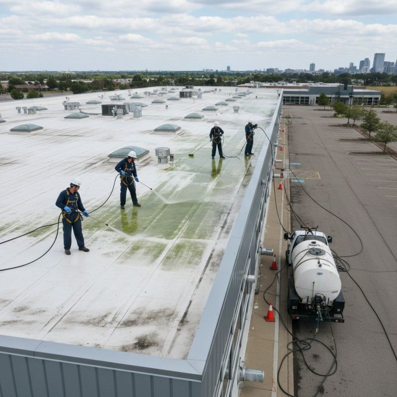Commercial Roof Moss Removal