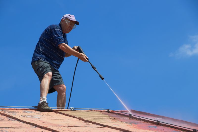 Garage Roof Power Washing